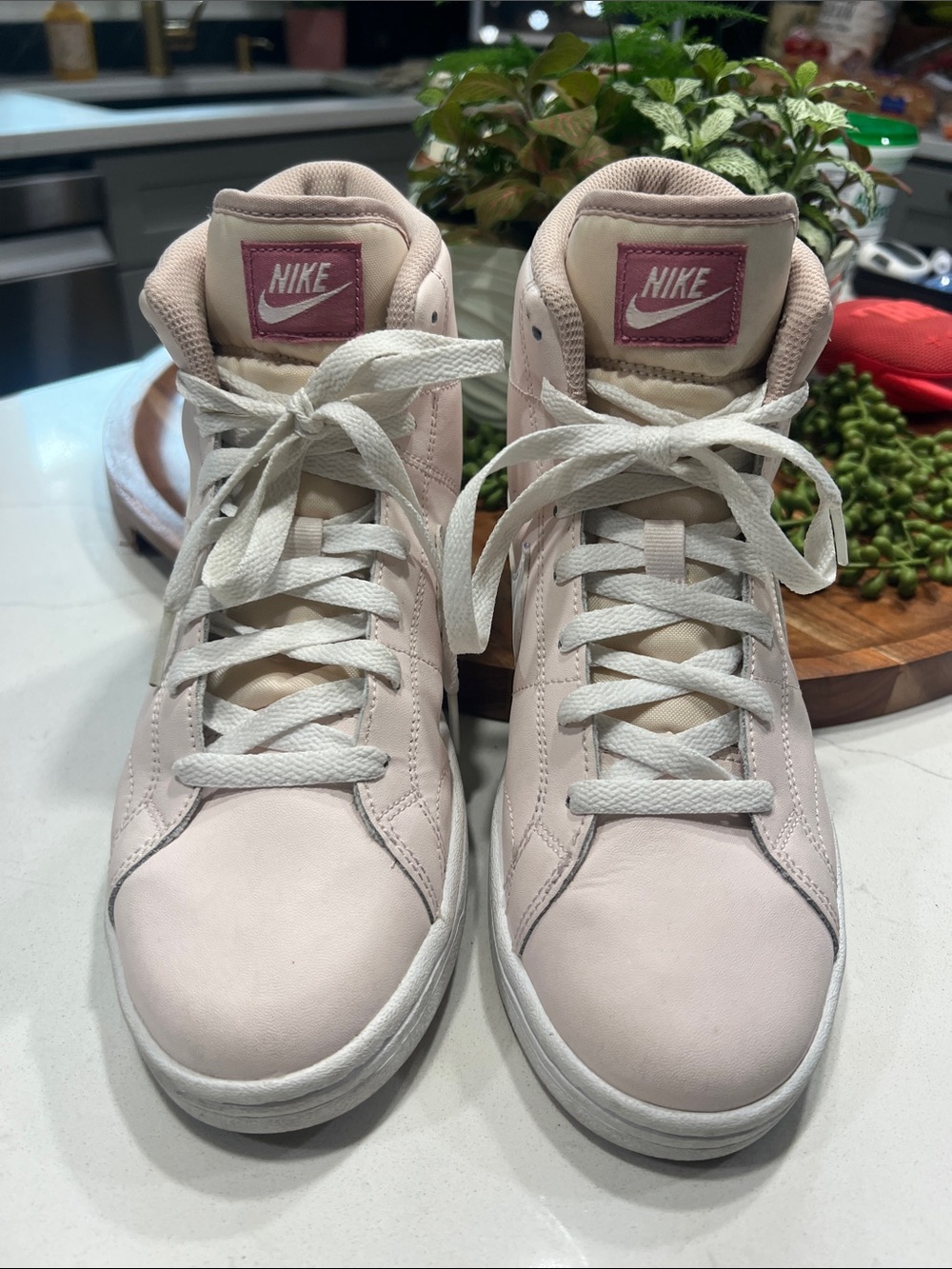 Nike Women’s Light Pink High-Top Sneakers